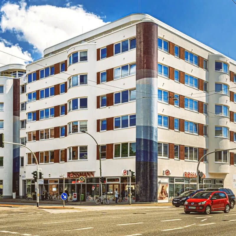 Wohnanlage in Bremerhaven von außen