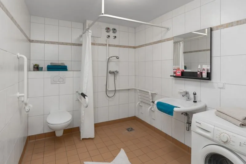Barrierfreies Badezimmer in der Wohnanlage in Cuxhaven