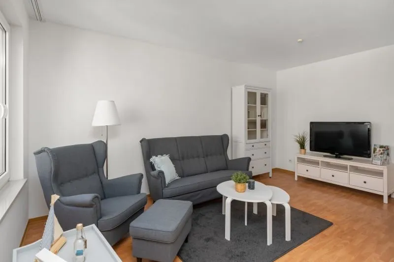 Wohnzimmer in der Wohnanlage Cuxhaven