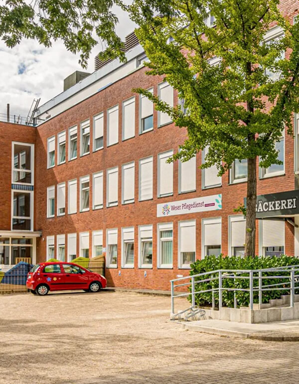 Eingang des Standorts der ambulanten Pflege in Bremen-Vahr