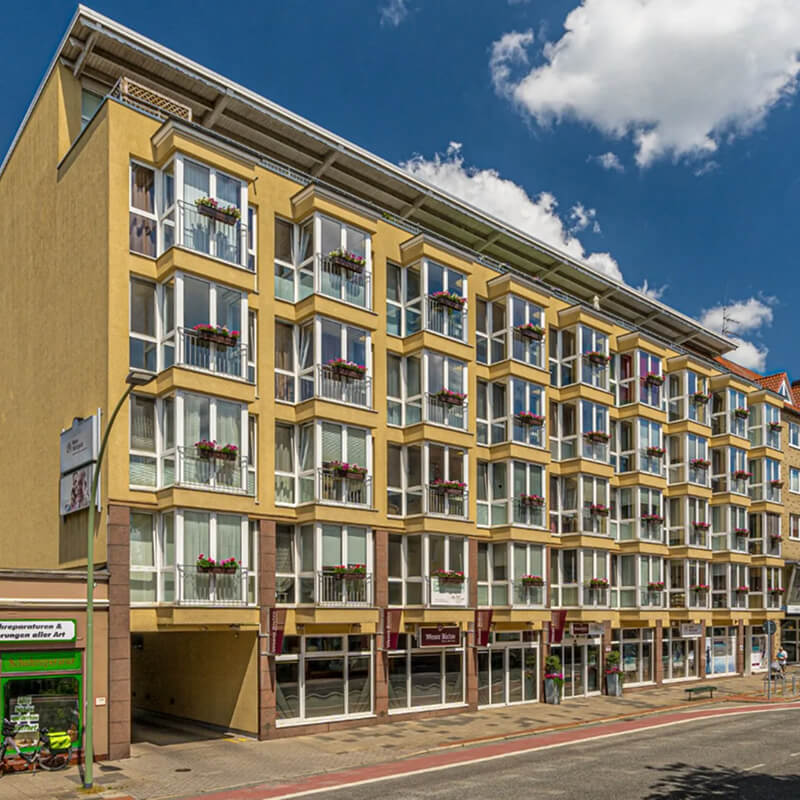 Wohnanlage in Bremerhaven von außen